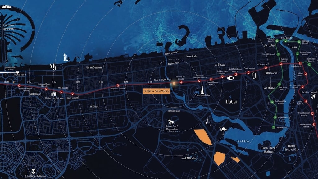 sobha-skyparks-location-map